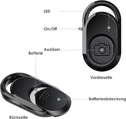 Bluetooth-fjärrutlösare med en knapp