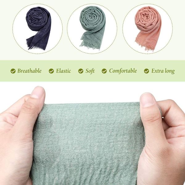 Crinkle Scarf Vanlig Hijab MARINBLÅ