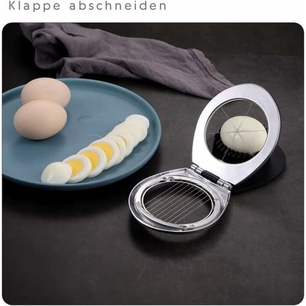 B Eggdeler i rustfritt stål, eggdeler, eggdeler (tåler oppvaskmaskin)