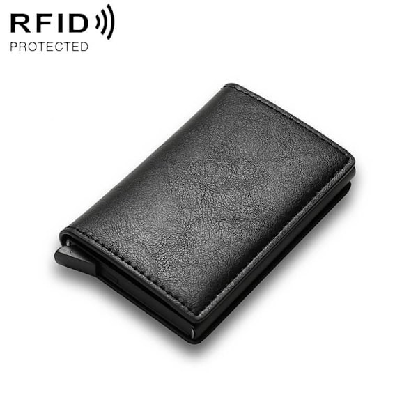 RFID Korthållare i aluminium Svart