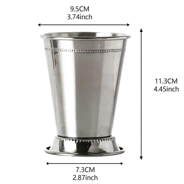 Mojito-glass i rustfritt stål for hjemmefester, moderne mint julep-kopp