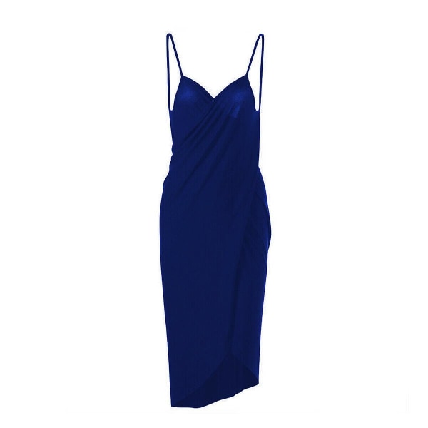 Dam Bikini Cover Up Sarong Beach Long Dress Cover klänning blue XL