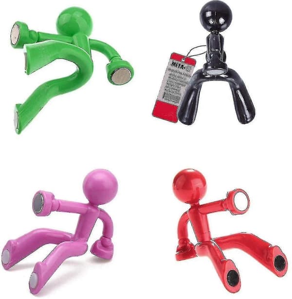 Magneettiset avaimenperäkoukut - 4 kpl - Seinäkiipeilijämies-design