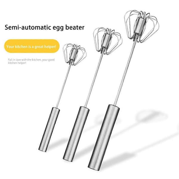 Whizzy Whisk Halvautomatisk Eggvisp Håndtrykk Eggvisp Rustfritt Stål Blender Mikser Green 35.5cm
