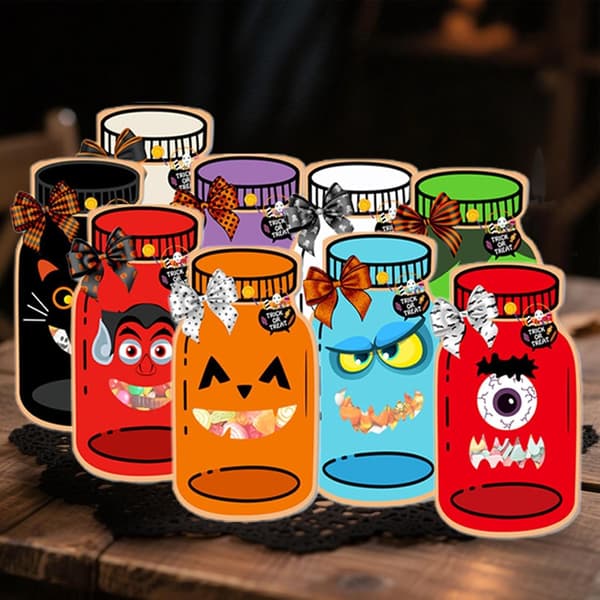Halloween slikposer indpakningsposer til hobbyprojekter