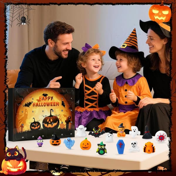 Halloween Adventskalender 2026, Squishy Adventskalender för barn