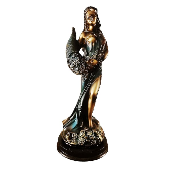 Kompatibel Fortuna-staty med ögonbindel Ancient Goddess Of Fortune Vintage Blue