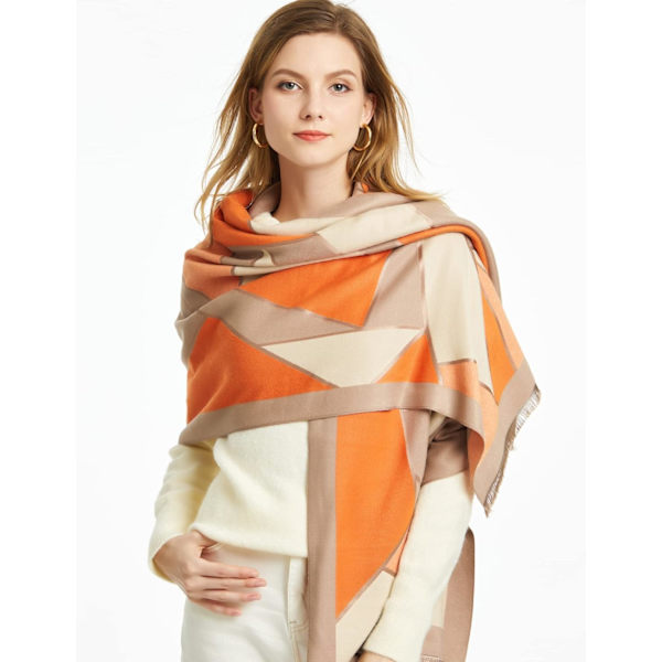 Elegant sjal Wrap vintervärme och stil i en Poncho Cape