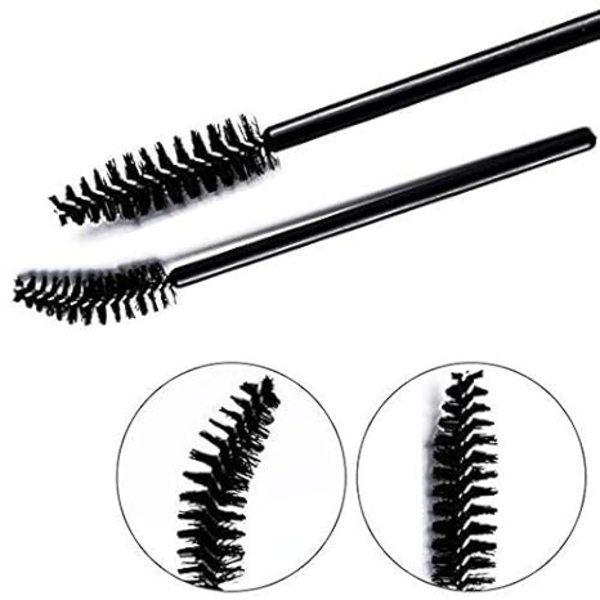 Engångsögonfransmascaraborstar Stavar Applikator Makeup Kit 100-pack (svart) All black*100