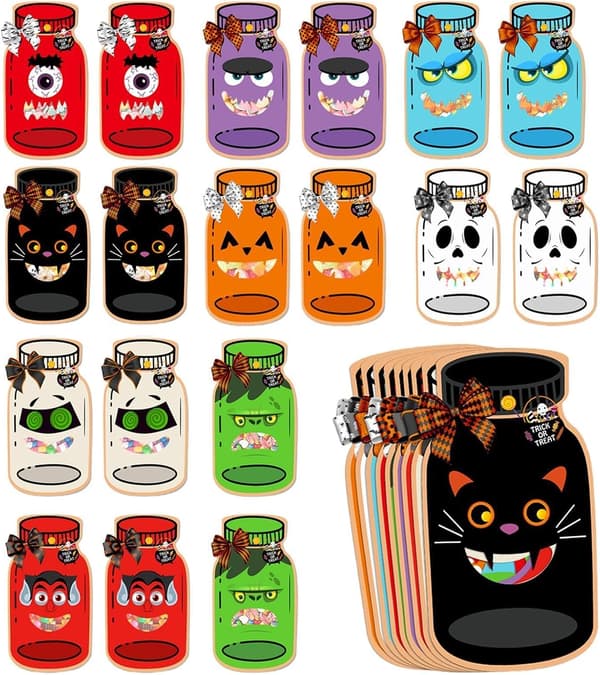 Halloween slikposer indpakningsposer til hobbyprojekter