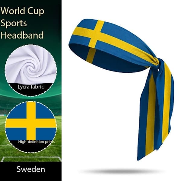Sverige-tema pandebånd til VM 2026 i USA-Canada-Mexico: supportergave (Children's range)