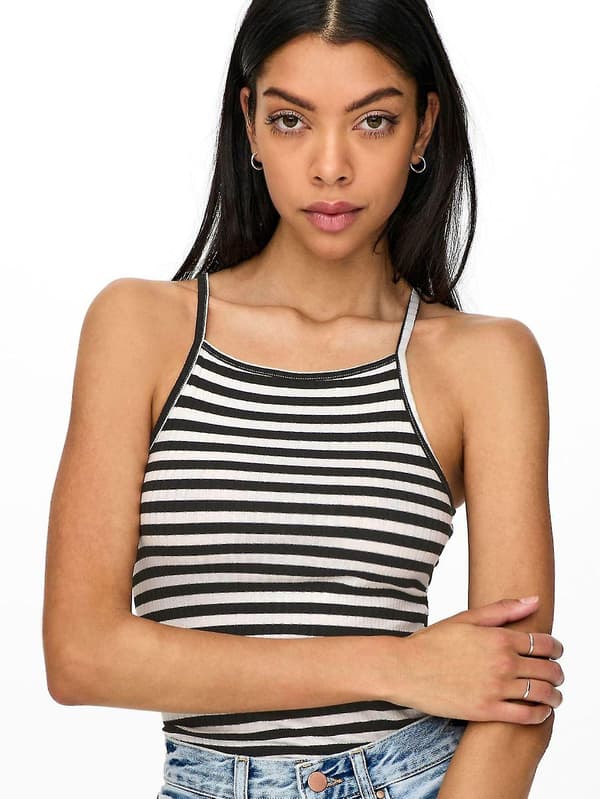 JDY Dam Tank Top 2-pack Jersey Basic Set Ärmlös JDYFRANSISKA NY Black 2 L (40)