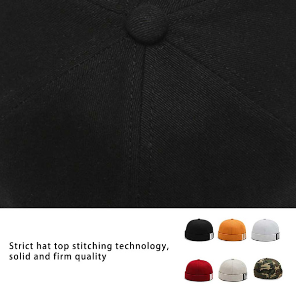 Mode print sjömansmössor Dockerkepsar brättelös hatt Camouflage