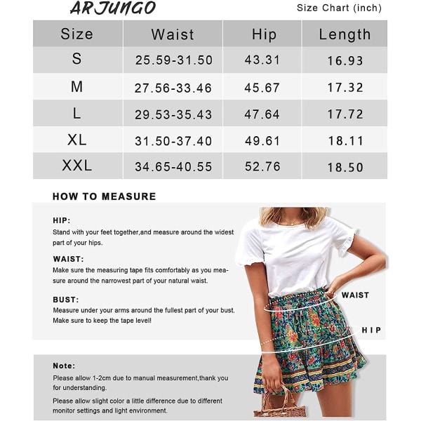 Print Hög midja Dragsko Skater Mini Kjol