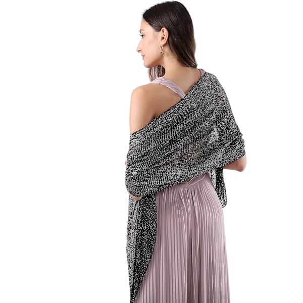 Sparkle sjalar och wraps för kvinnor för festklänningar