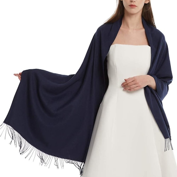 Vinter halsduk kashmir känsla pashmina sjal sveper mjuk varm filt 07-jujube red
