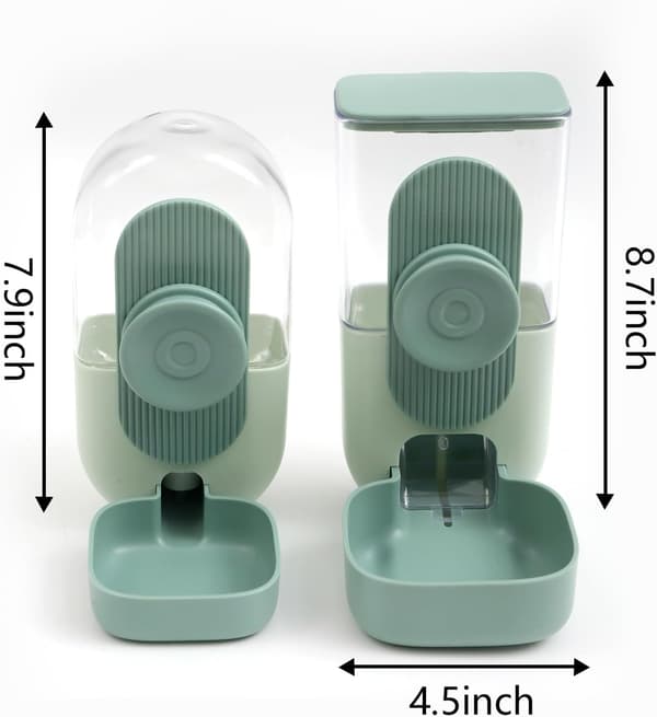 35 oz kaninfoderskål, kaninvanddispenser, foder- og vandautomat til bur