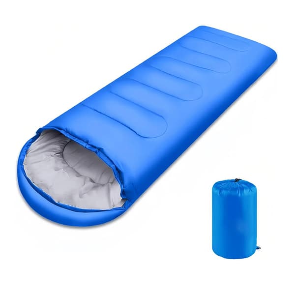Vindtät Sovsäck för Utomhuscamping Ultralätt Varm Royal Blue