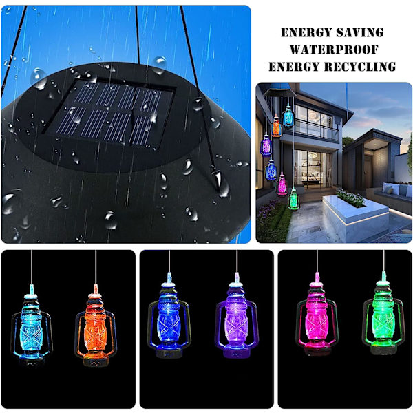 Solar Powered Firefly Lights Utomhus vattentät Solar Garden