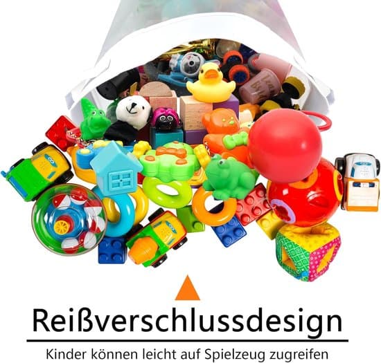 Badelegetøjsopbevaringsnet – Netpose med 16-liters kapacitet – Moderne og minimalistisk design – Til familier – Opbevaringspose – Neutral
