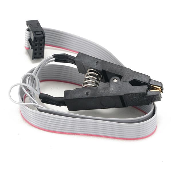 CH341A USB-programmør til 24/25-seriens EEPROM og BIOS Flash, inkluderer 1,8V-adapter, SOIC8-testklemme og SOP8 til DIP8-konverteringssokkel
