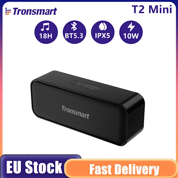 Tronsmart T2 mini Bärbar Utomhus Bluetooth-högtalare Black