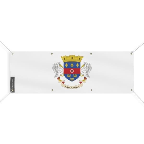 Saint-Barthélemyn lippu 8 silmukkaa 120x360 cm