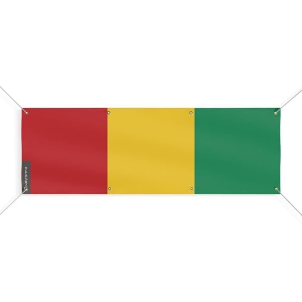 Guinea Flag Banner 8 Øjer 70x210 cm