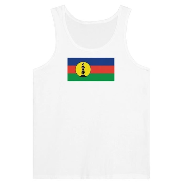 New Caledonia Flags Tank Top i hvid Vit M