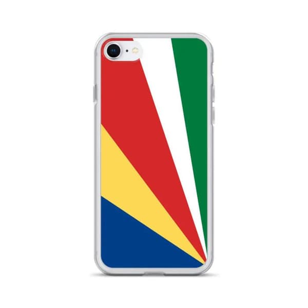Coque - iPhone - Seychellernes Flag - Blød silikon - Fuld beskyttelse - Tynd og let Seychellernas flagga