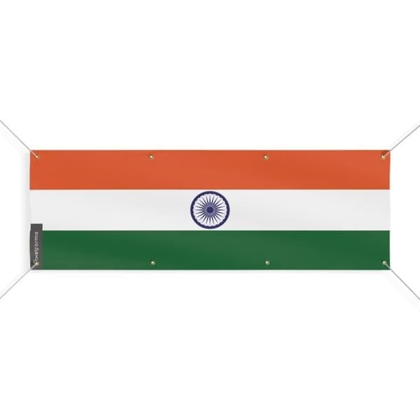 Intian lippu 8 silmukkaa 150x450 cm