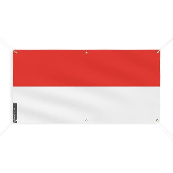 Indonesian lippu 6 silmukkaa 190x380cm polyesteriä