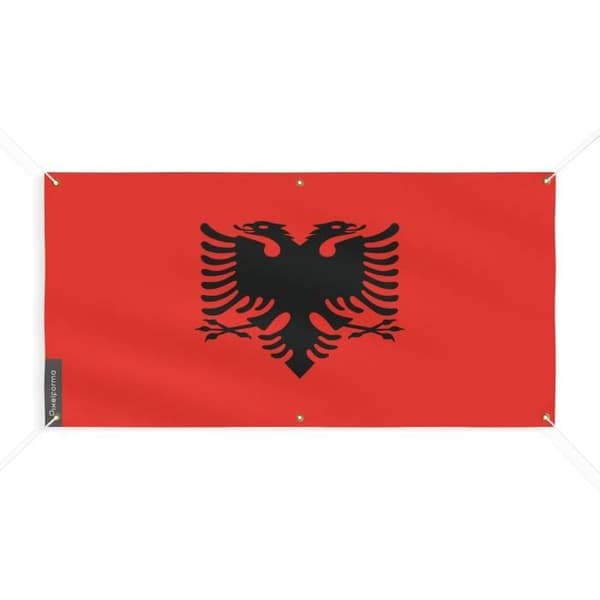 Albanian lippu 6 silmukkaa 200x400cm polyesteriä