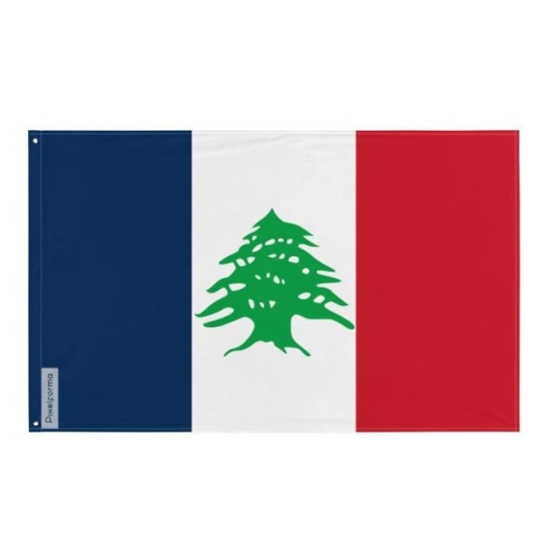 Fransk Libanons flag under mandat 96x144cm polyester