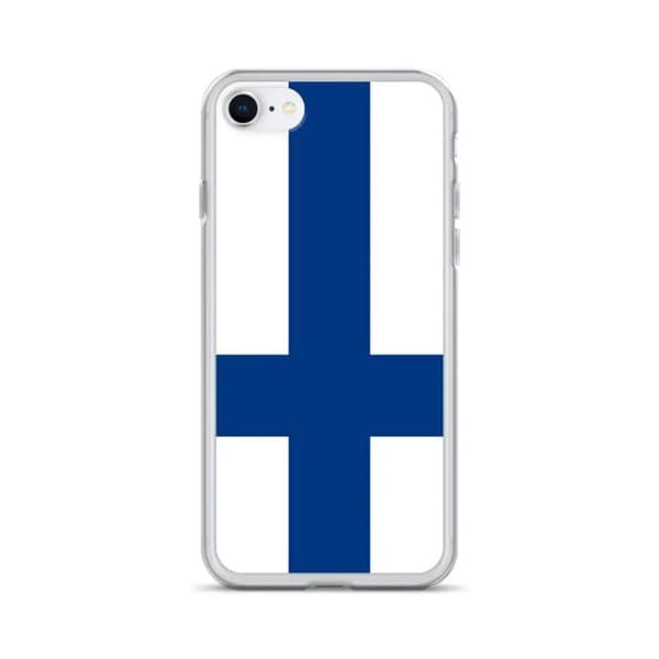 Coque - PIXELFORMA - iPhone 6 - Finlands flag - Fuld beskyttelse - Blødt silikon Vit