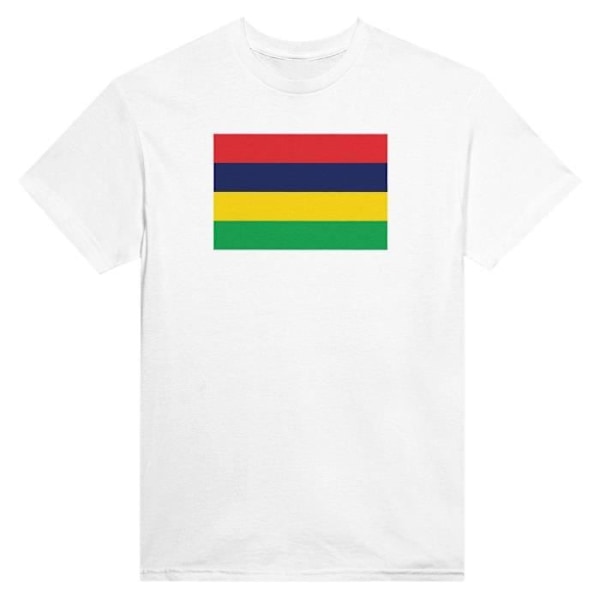 Mauritius Flag T-shirt i hvid farve Vit XXL