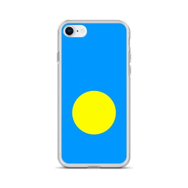 Coque iPhone 7 Plus - PIXELFORMA - Palau flag - Blødt silicone - Fuld beskyttelse - Blød Palaus flagga