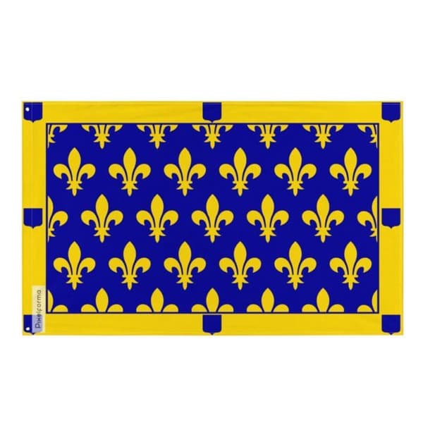 Drapeau - Ardèche - Version 2 - 160 x 240 cm - Polyester - Tryck fram/bak Flerfärgad
