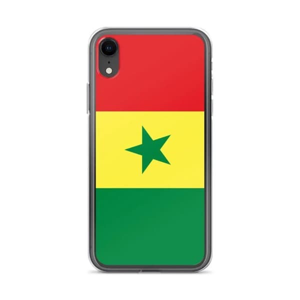 Coque til iPhone - PIXELFORMA - iPhone XR - Senegal Flag - Blød silikone - Letvægtsdesign Grön, gul, röd