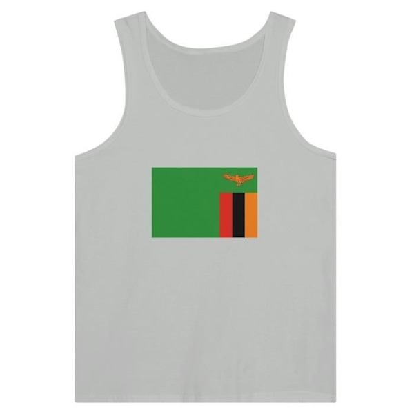 Sambia Flag Tank Top harmaa Grå XXL