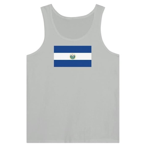 El Salvador Flag Tank Top i Grå Grå S