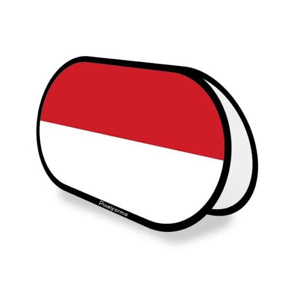 Oval reklamestøtte Flag of Monaco i 70x120cm