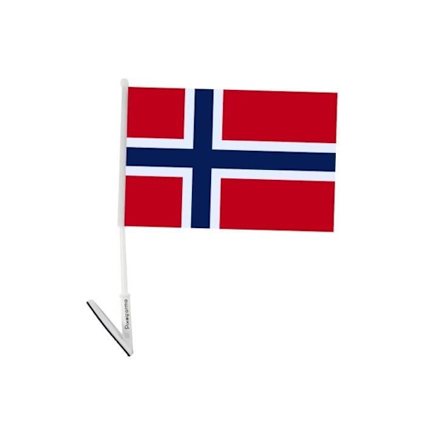 Selvklæbende flag af Svalbard og Jan Mayen 10 stk 14x21cm