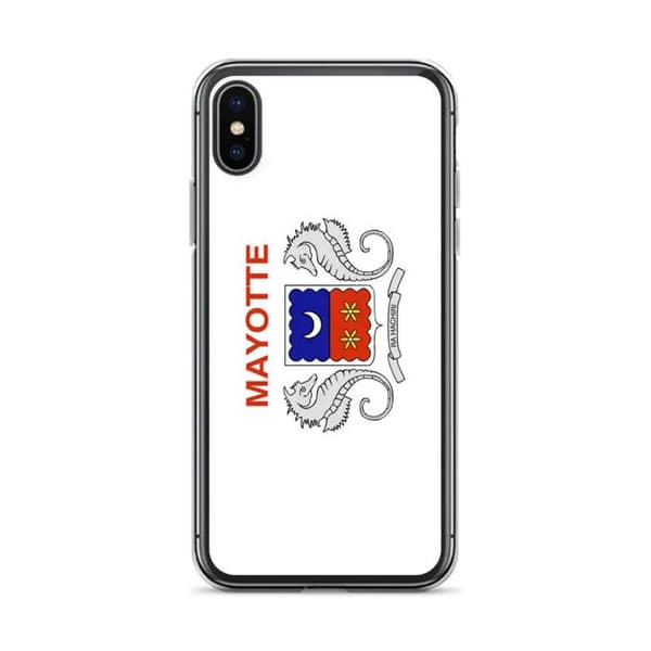 Coque Telefon Flag Mayotte - iPhone XS Flerfärgad