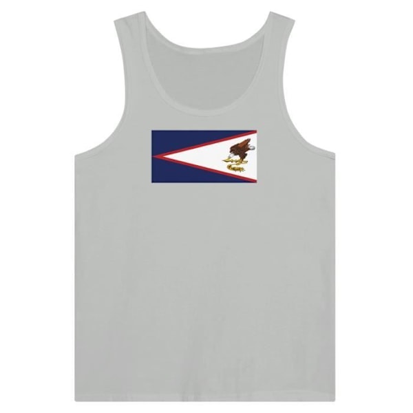 American Samoa Flag Tank Top i Grå Grå XXL