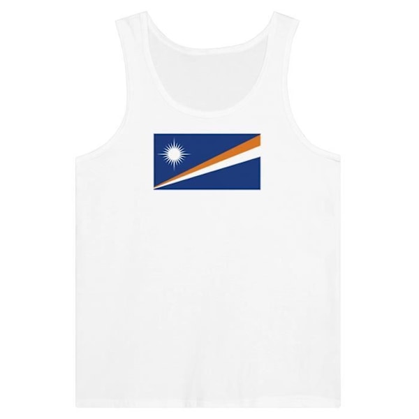 Marshall Islands Flag Tank Top valkoinen Vit M