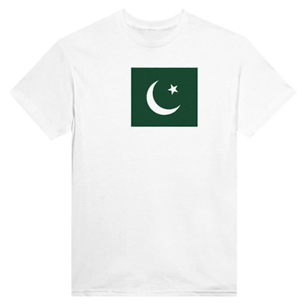 Hvid Pakistan Flag T-shirt Vit jag