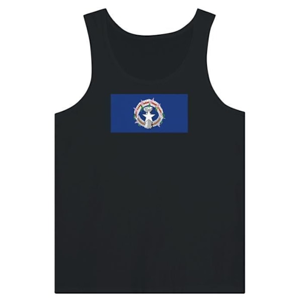 Northern Mariana Islands Flag Tank Top i sort Svart S