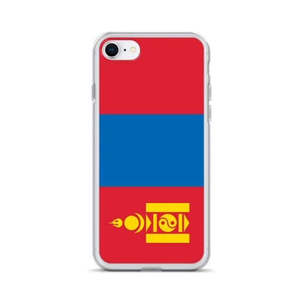 iPhone cover - Mongol flag - iPhone 8 - Blød silikone - Letvægtsdesign - Maksimal beskyttelse Flerfärgad