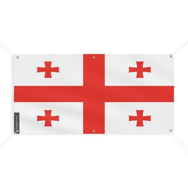 Banner Flag of Georgia 6 eyelets 150x300cm i polyester